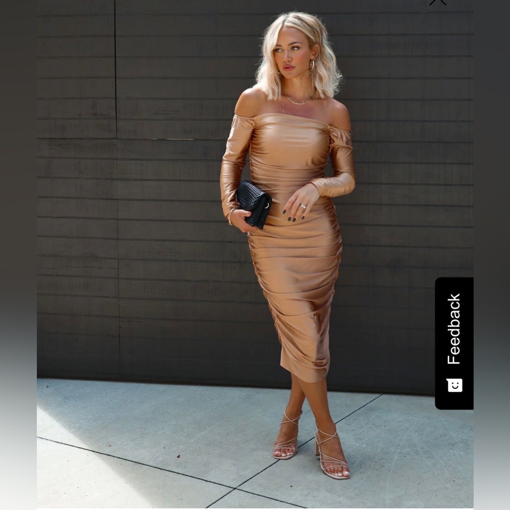 Golden Dress Perfect for The Holidays